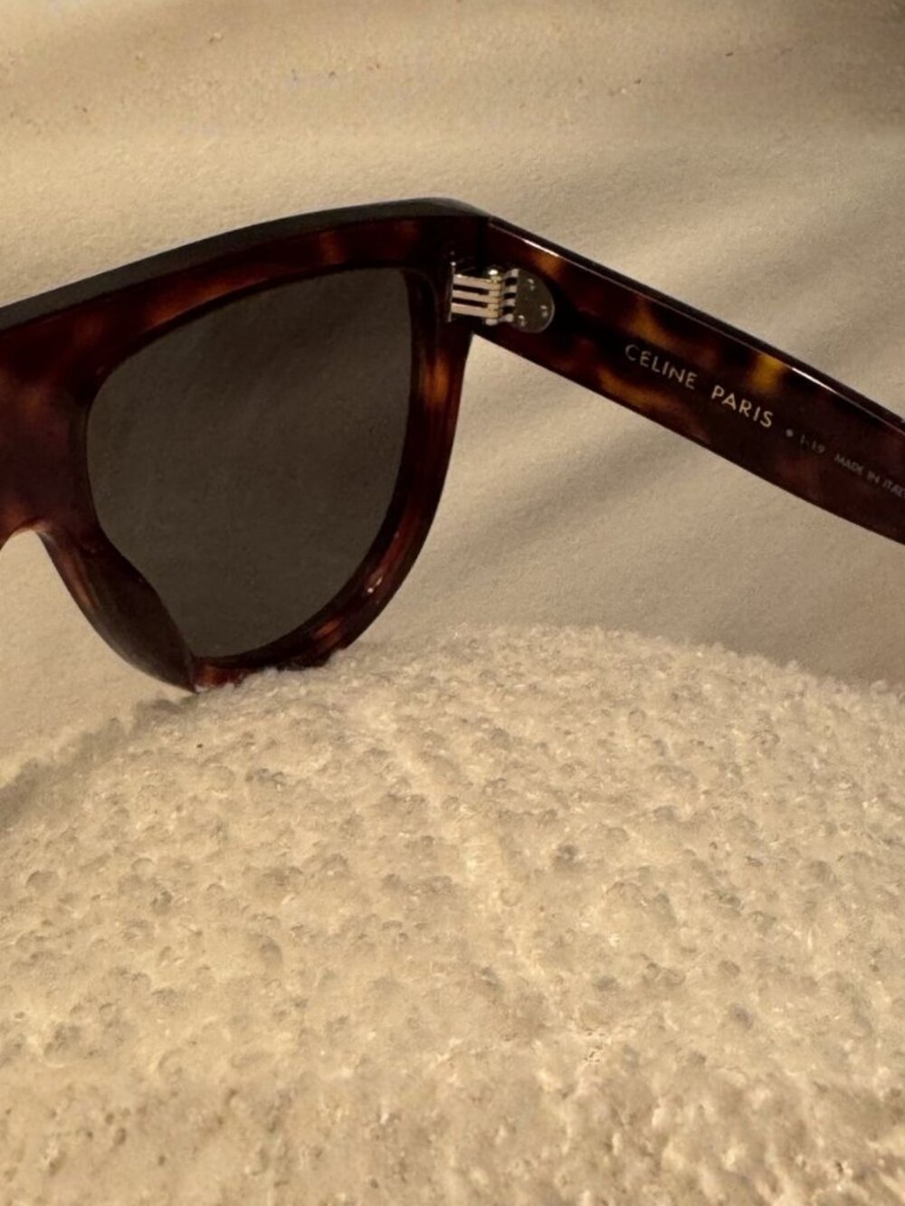 CELINE CL4001IN 54R Havana Square Polarized Sunglasses Green Lenses – Unisex - Picture 5 of 9